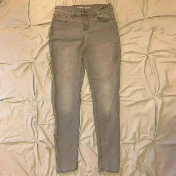 Old Navy grey mid rise stretch skinny jeans - Picture 1 of 7